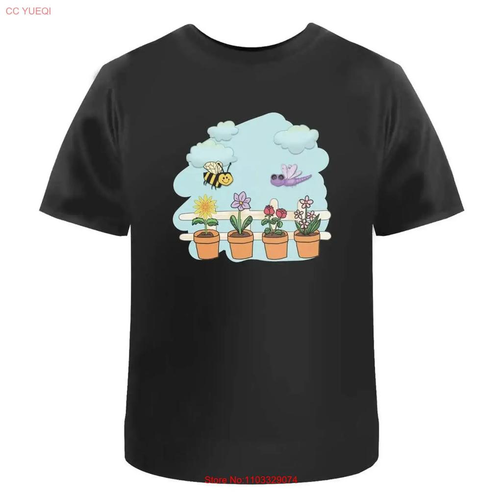 Flower Garden T Shirt 100 Cotton S 2XL TA040353 Vintage Washed Stretched Unisex Graphic Designer Clothes Streetwear