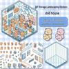Extra Large 3D Cartoon Landscape Sticker: Ancient Style DIY Miniature Scene