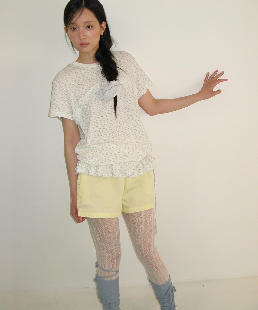 RONRON Heart Pocket Trunk Short Pants Lemon