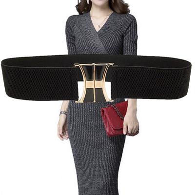 Women  Long Waistband Wide Elastic Stretch Waist Belt For Women Dress