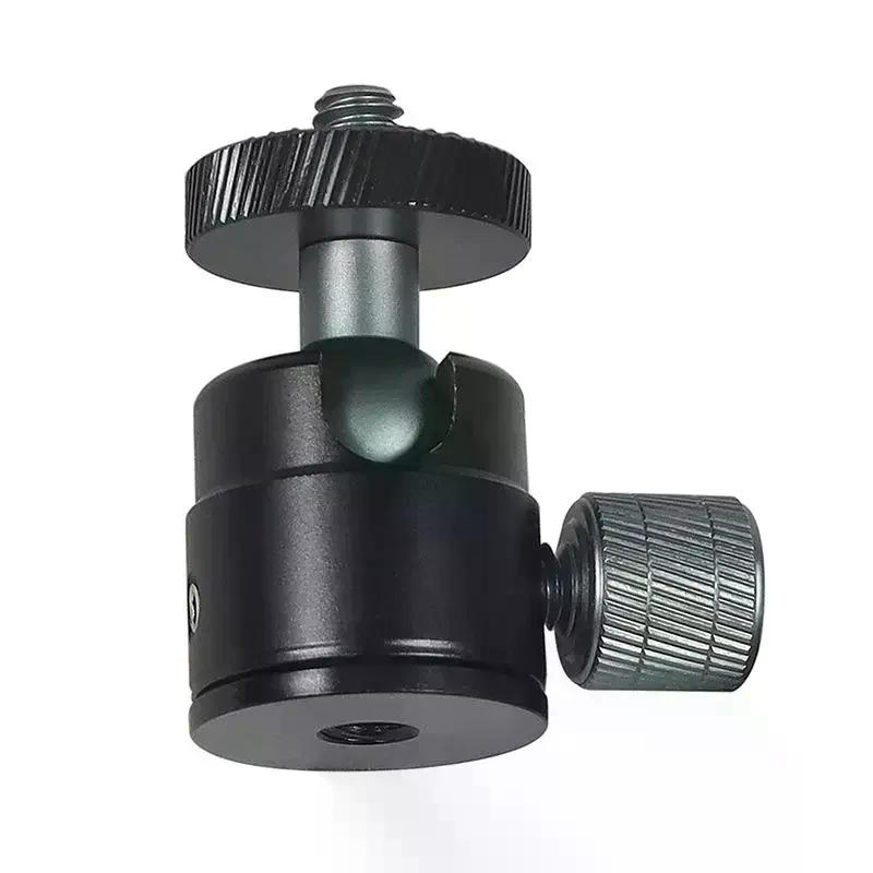 Mini Ball Head 1/4" Screw Mount 360 Swivel For Camera Camcorder DV LED Light Bracket Tripod Action Camera Stand
