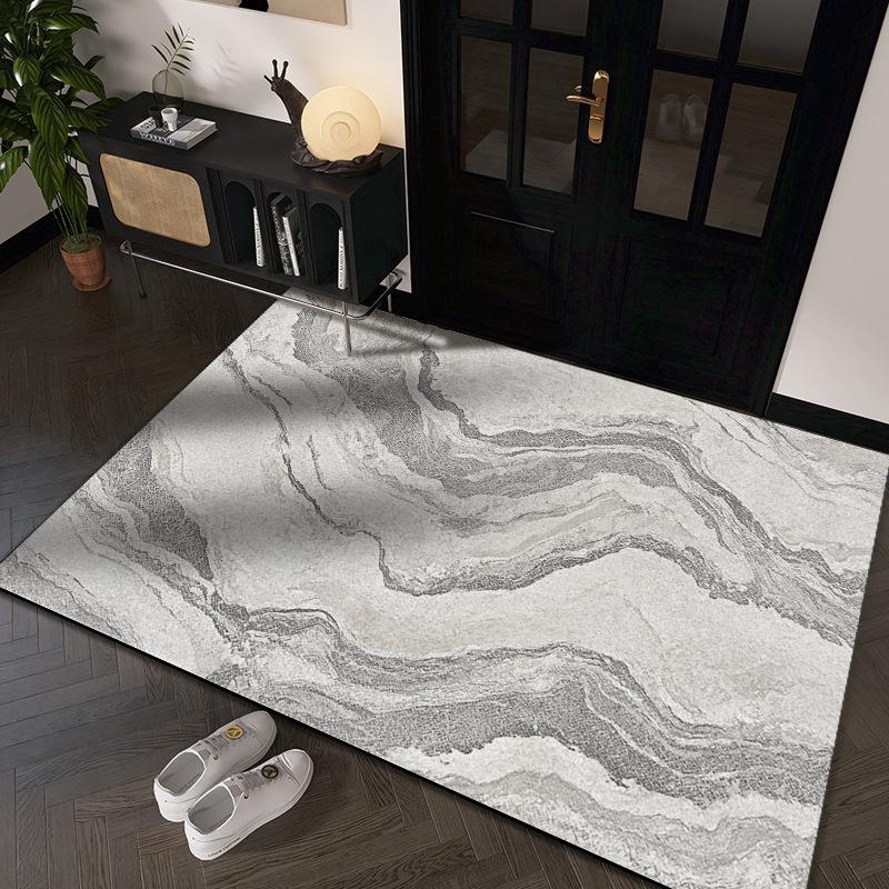 Simple Graphite Dirty and Wear-resistant Door Mat Entry Door Thickened Silk Floor Mat Can Be Cut Into The Door Home Floor Mat
