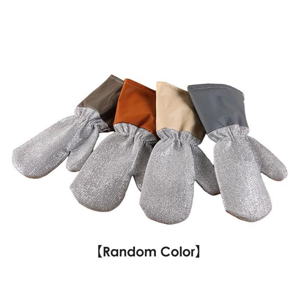 Steel Wire Dishwashing Gloves Rust Removal Cleaning Cloth Kitchen Magic Dishwashing Gloves Steel Wire Kitchen Cleaning Cloth
