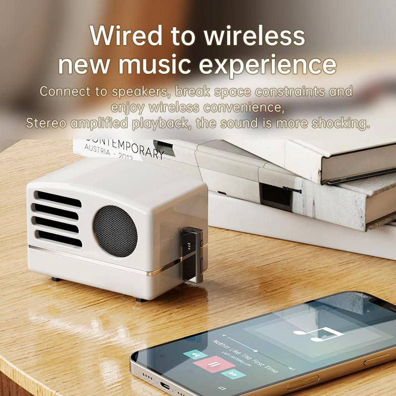 Wireless Bluetooth Transmitter Receiver 2 in 1 Wireless Adapter 3.5mm Jack Audio AUX Adapter For Car Audio Music Aux Handsfree
