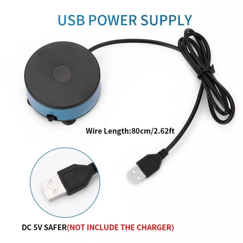 USB DC Niederdruck Aquarium Sauerstoff Luftpumpe Kleiner Luftkompressor Belüftungspumpe Sauerstoffspender Fischbecken Aquarium Zubehör