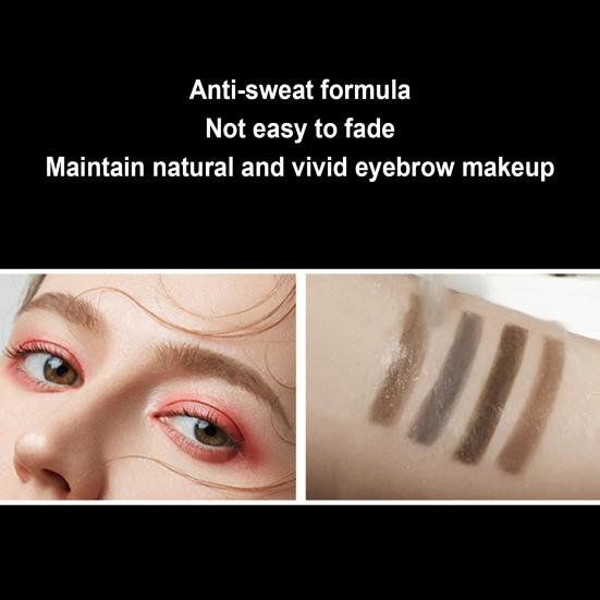 Pigmentované dlouhotrvající voděodolné tekuté pero na obočí Vytvořte přirozený make-up na obočí Professional Micro 4 Point Brow