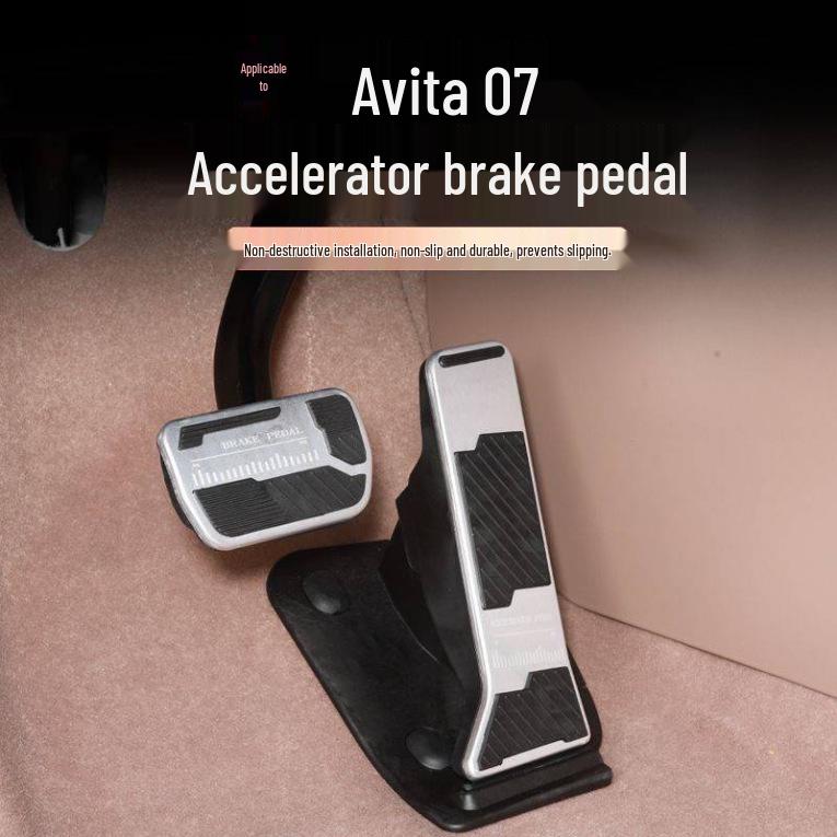 Rutschfeste Metall-Pedalabdeckungen für Avita 07: Brems- und Gaspedal Innenzubehör
