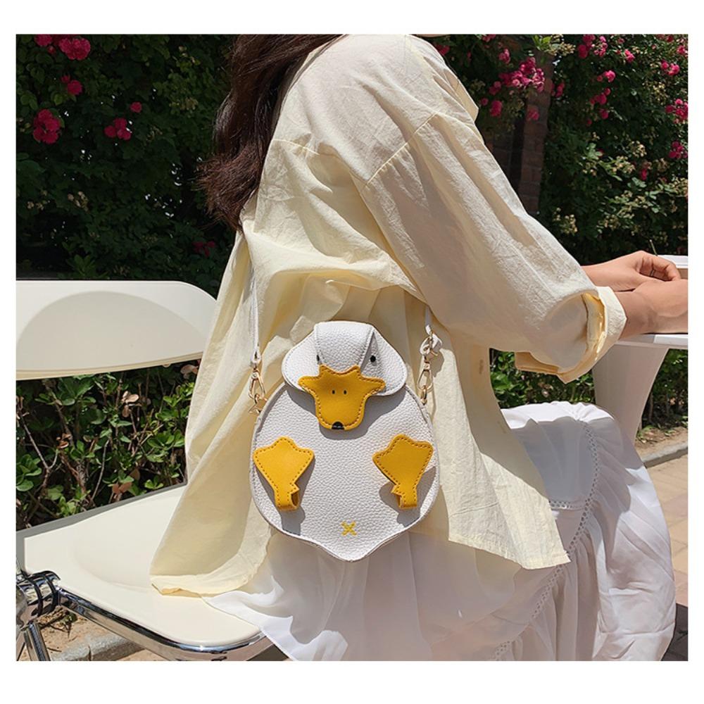 

Квадратная маленькая сумочка в форме утки женская сумка новая сумка-мессенджер для шопинга и путешествий белый