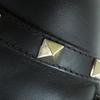 Great Valentino Garavani Short Boots With Rock Studs Black Leather Women 35.5 Used