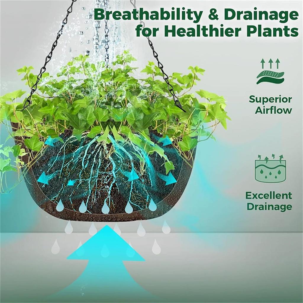 Hanging Plant Fake Plants with Pots, 3Pack Artificial Plants, Faux Anthurium Leaf Basket for Wall Home Room Indoor Outdoor Decor