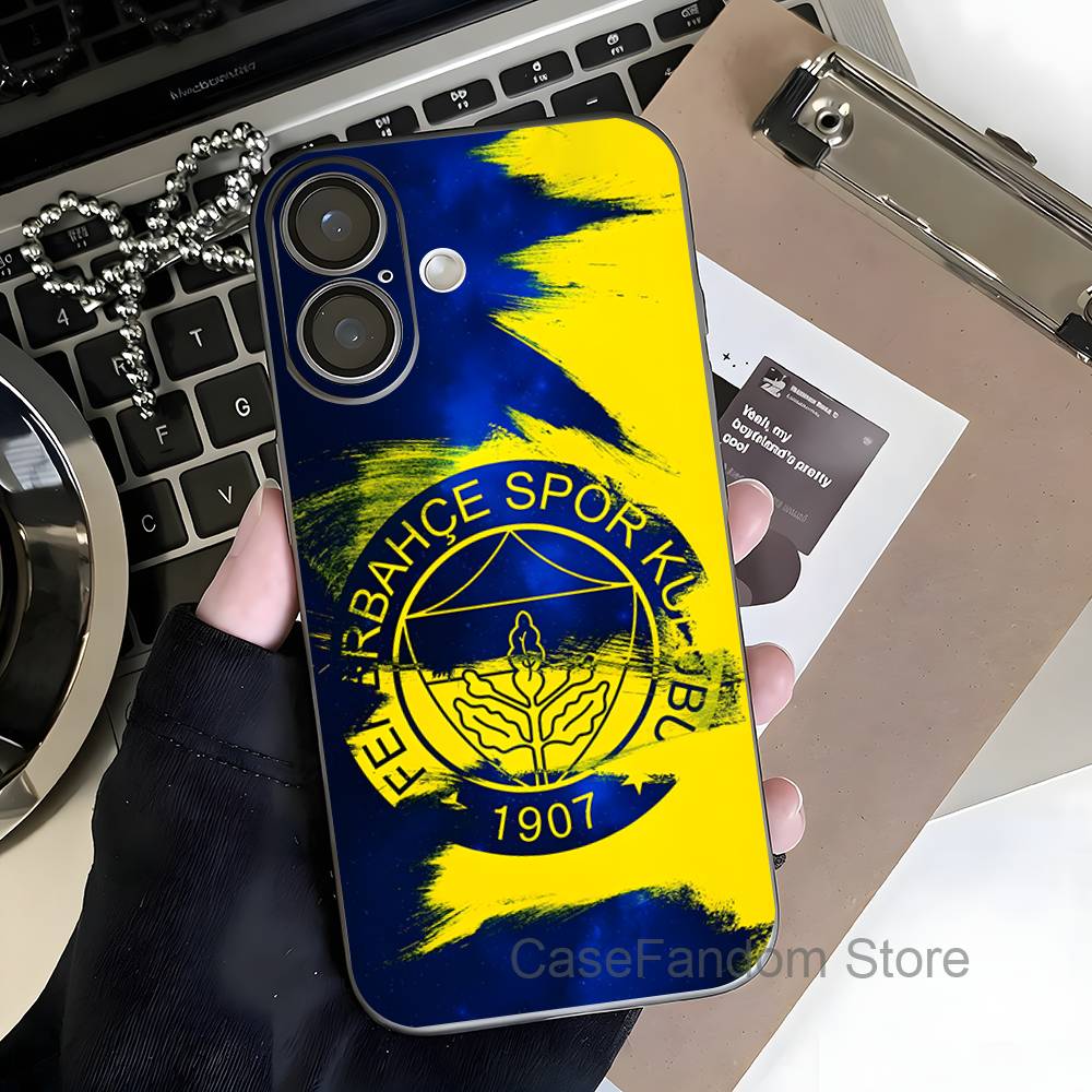 Turkey F-FenerbahceS-E For iPhone 17,16,15,14,13,12,11,Pro,Max,Plus Transparent Gray Phone Case Magnetic Wireless Charging