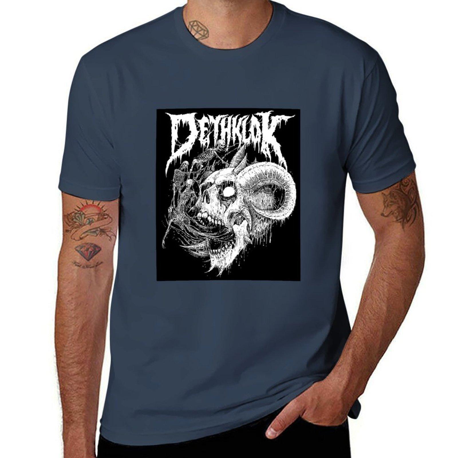 best skull logo rock band dethklok mestikoemelu Graphic TShirt t shirt Unisex casual t shirts for Unisex cotton TShirt S