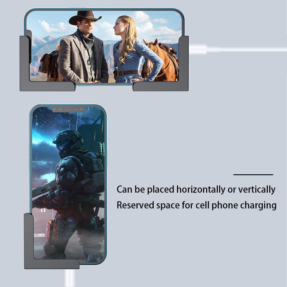 2 Sets Universal Wall Mount Fixed by Adhesive Or Screw Wall Phone Mount Wall Hanging Bracket Dock for Tablet/Mobile Phone/Router