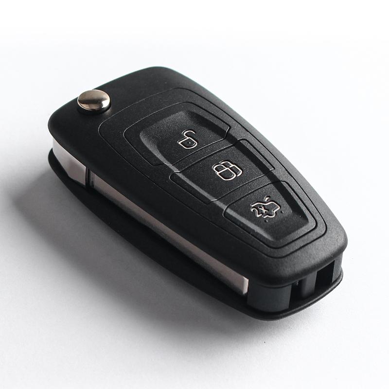 KEYYOU 1PCS 2/3 Buttons For Ford Focus Fiesta 2013 Fob Case FO21 HU101 Blade Folding Key Shell Remote Car Case