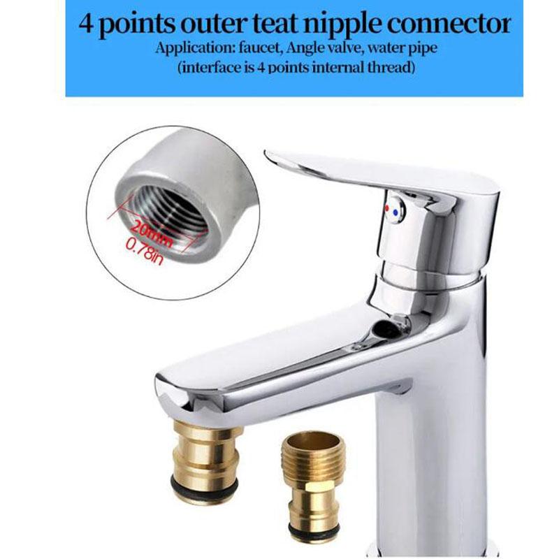 Copper Multi-function Faucet Adapters Water Pipe Fittings for Washing Machines Car Wash Gardens Water Pipe Adapter