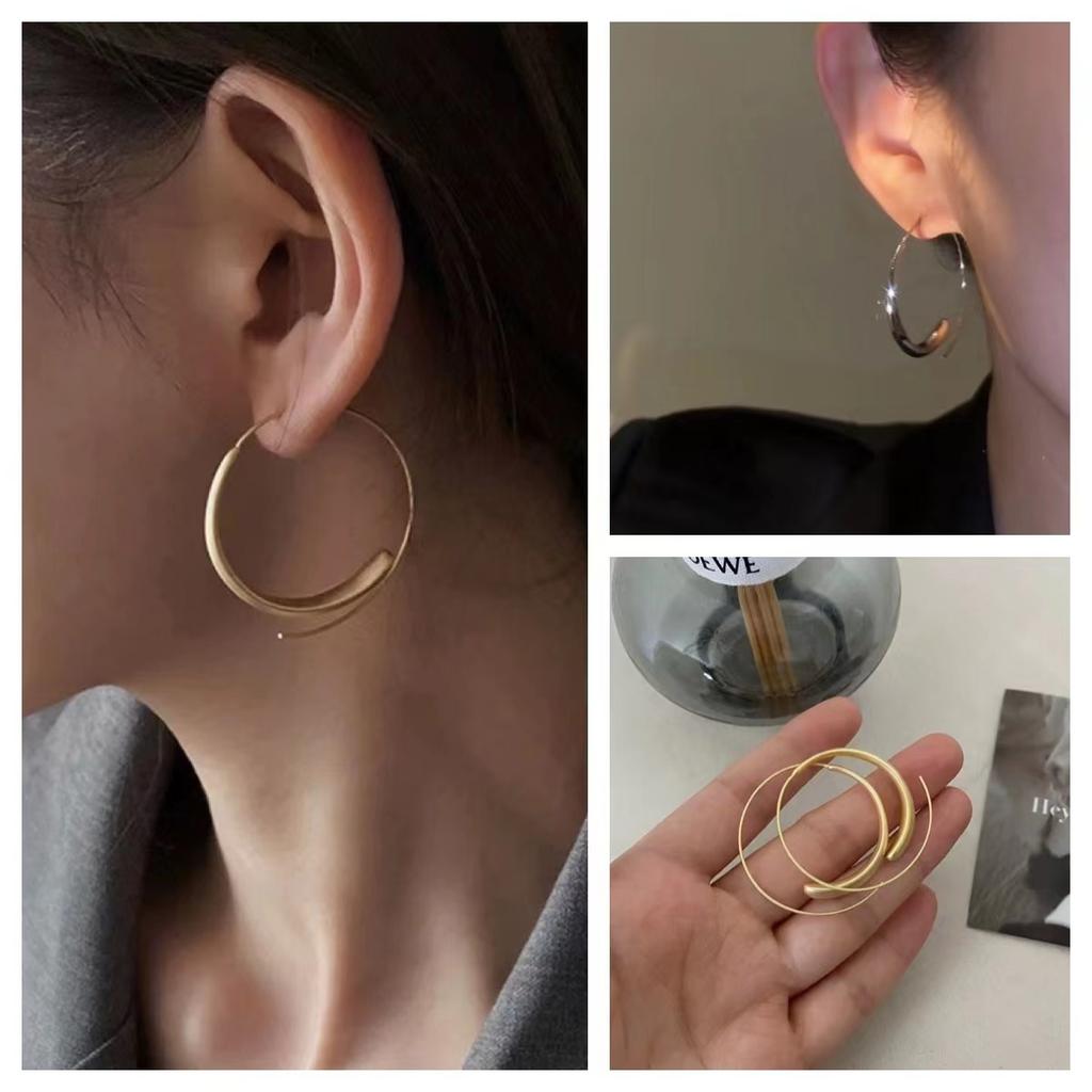 Minimalist Plain Hoop Earrings Simple And Chic Versatile Elegant Earrings For Women Delicate And Stylish Jewelry