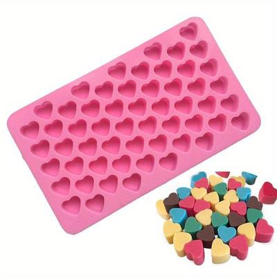 Mini Forma de Coração Bandeja de Cubos de Gelo de Silicone Molde DIY para Chocolate Fondant Pastelaria 3D