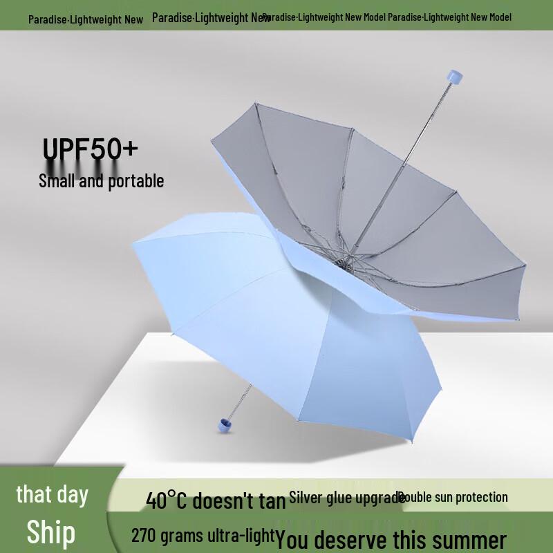 Heavenly Umbrella 3-Fold Compact UV Protection Umbrella