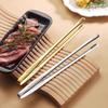 304 Stainless Steel Barbecue Tongs for Korean BBQ, Kitchen, and Buffet