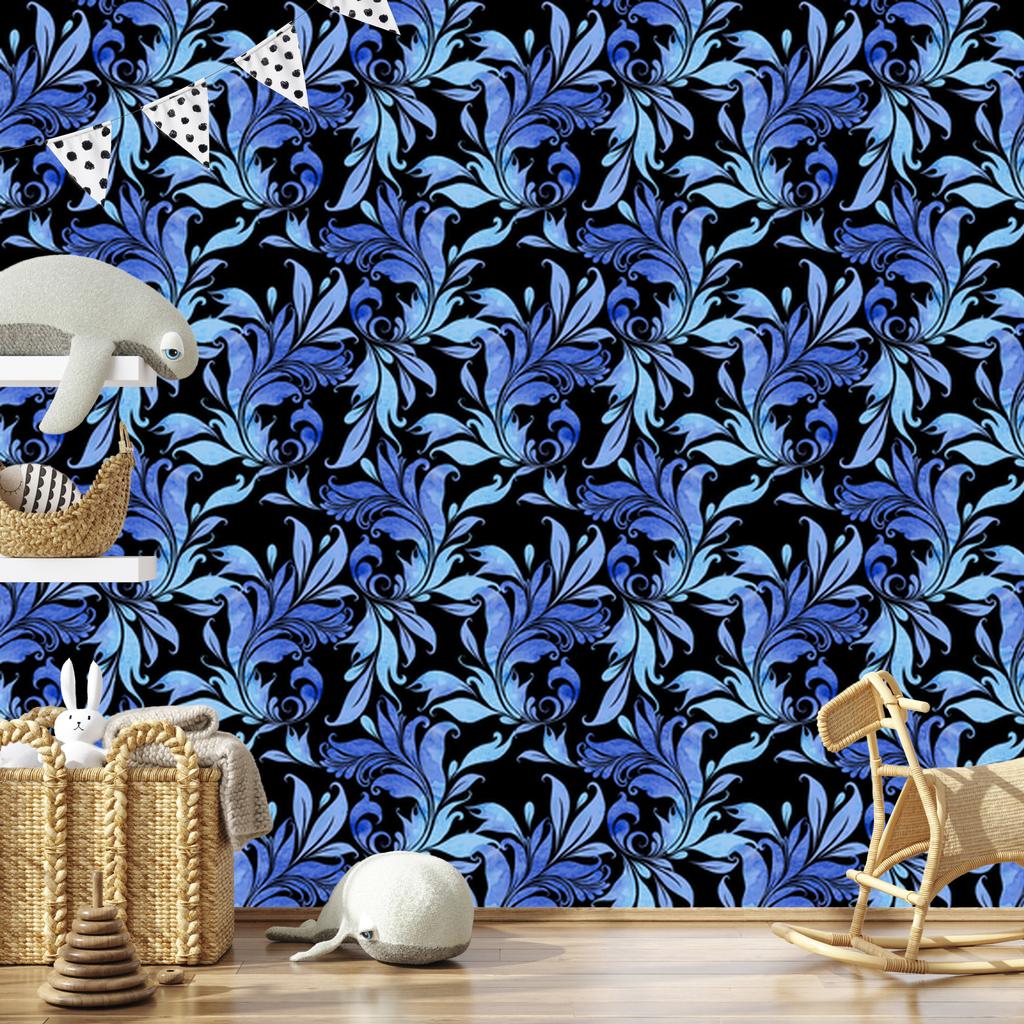 Ornamental Leaves Wallpaper for Living Room and Bedroom 50x1000