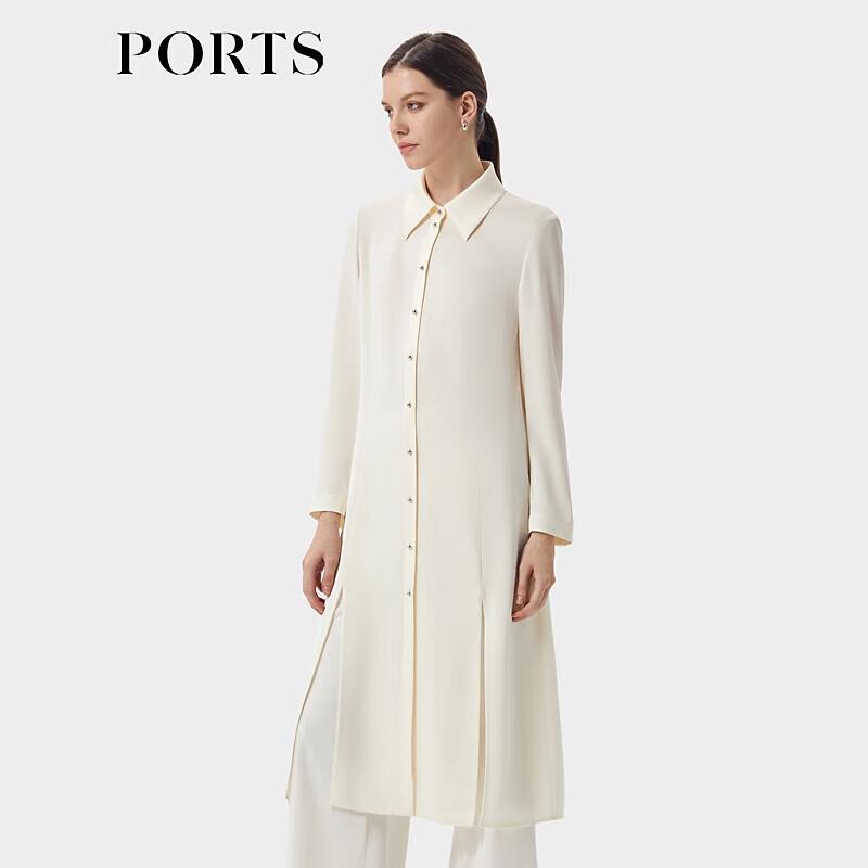 

PORTS Женское весенне-летнее платье-рубашка с разрезом M / 6