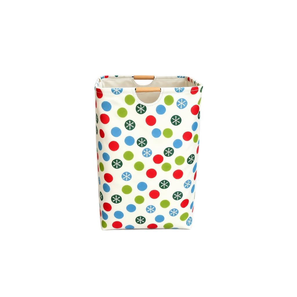 Christmas Storage Basket, Portable Hamper for Bathroom and Home Organization