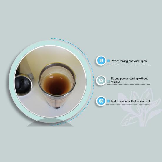 500 ml elektrische Shaker-Flasche, automatischer Mischbecher, langlebiger, vielseitiger Protein-Shaker-Becher für das Home-Office in der Schule