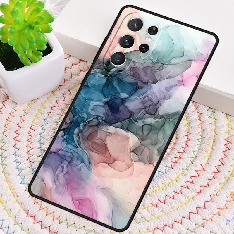 Beachy Pastel Abstract Painting Phone Case for Samsung Galaxy note 10 pro S26 Ultra S23 S24 FE S25 S21 S22 PLUS shockproof Cove