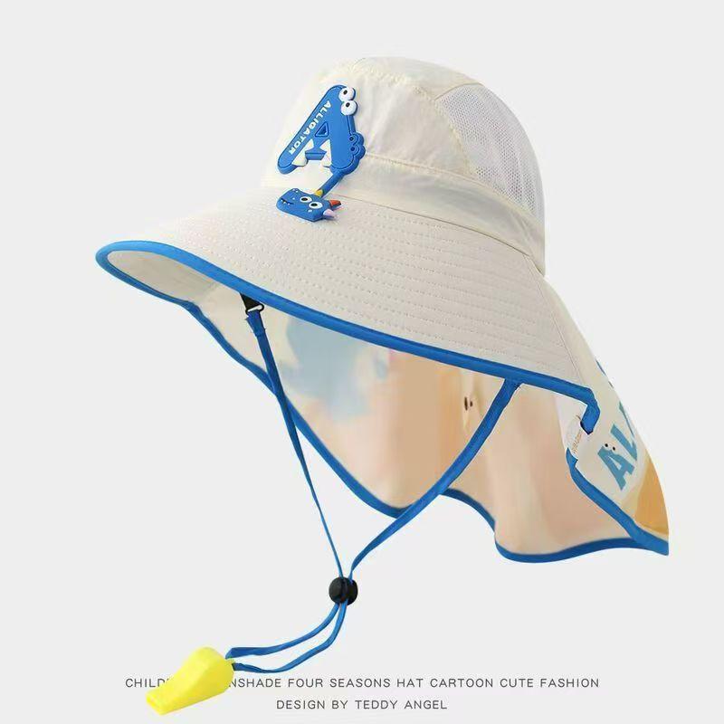 Summer Kids Sun Hat With Large Brim And Breathable Uv Protection For Beach And Outdoor Activities