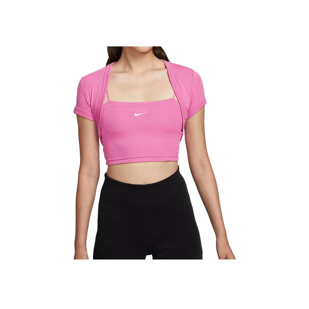 Nike Sportswear Chill Knit Simple Polyester Versatile Three-In-One Vest Women Tops HJ1300-675