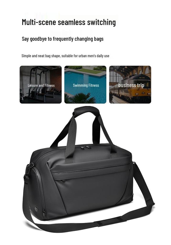 Men's Large Capacity Dry-Wet Separation Fitness Travel Bag - Crossbody, Handheld, Yoga & Sports Bag