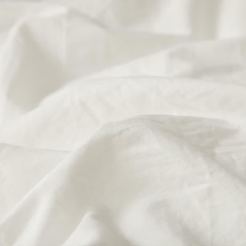 HLA Creamy Washed Cotton 4-Piece Bedding Set