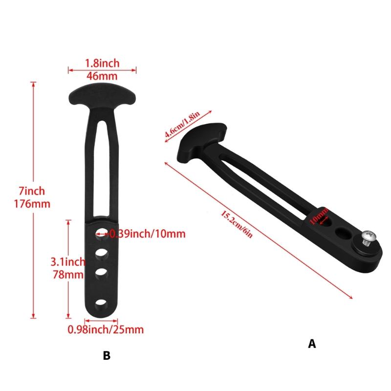 Telescoping Ladder Rubber Strap T Type Buckles With 3 Holes / 4 Holes For Secure Ladder And Boat Accessories