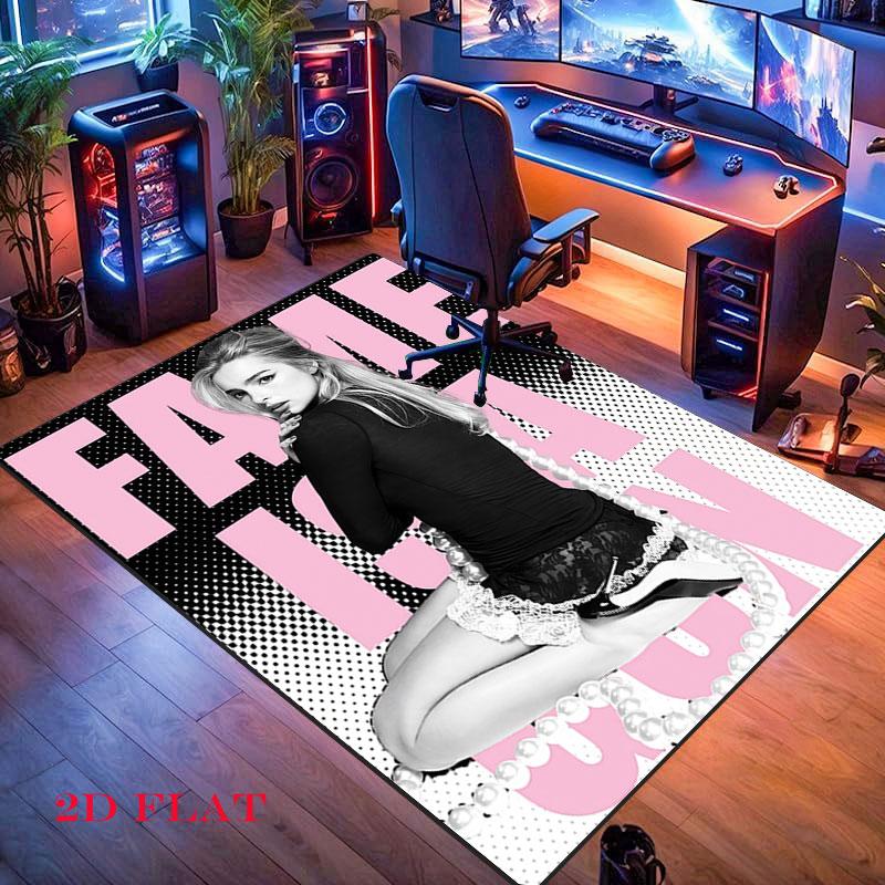 Addison Rae Carpet Rug for Living Room Bedroom Home Sofa Decoration,Kids play Nonslip Floor Mat