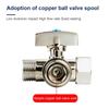 1/2 X 1/2 X 1/2 Inch Angles Stop Valves Under Sink Splitters Tees Connector Adapter 3 Way Diverters Connector Enduring
