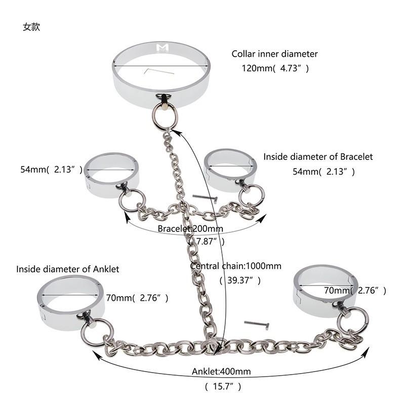 Bracelet Ankle Ring Sex Toys Game Props Adult Supplies with Magnetic Needle Open/Cloth Bag Packaging/Bracelet