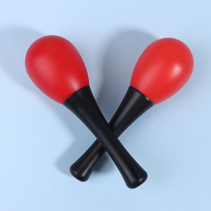 2 szt. Plastikowe Marakasy Młotek Piaskowy Grzechotka Wstrząsarka Instrumenty Muzyczne Perkusyjne Zabawki Do Szkoły Wydarzenie Perkusyjne