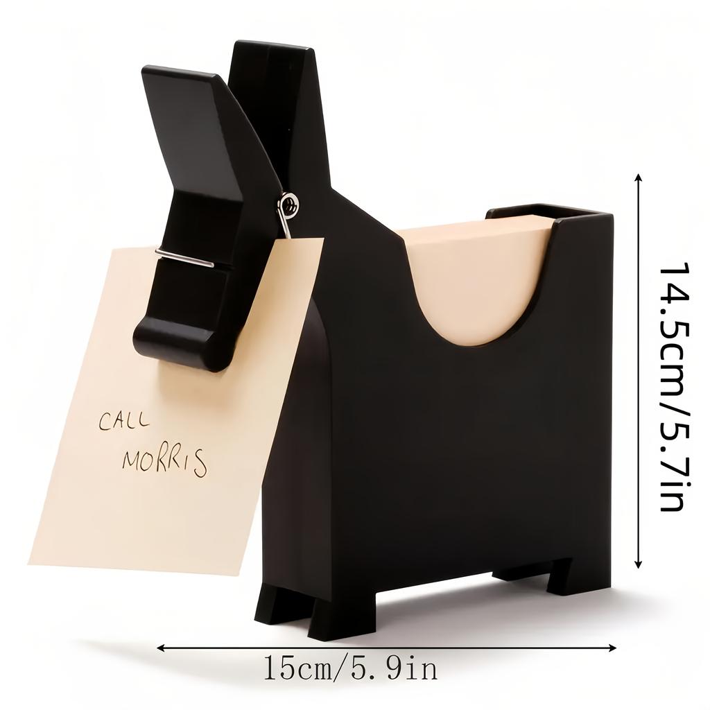 Mule Creative Memo Clip with Notepad Dispenser, Plastic Pen Holder and PVC Desk Organizer .