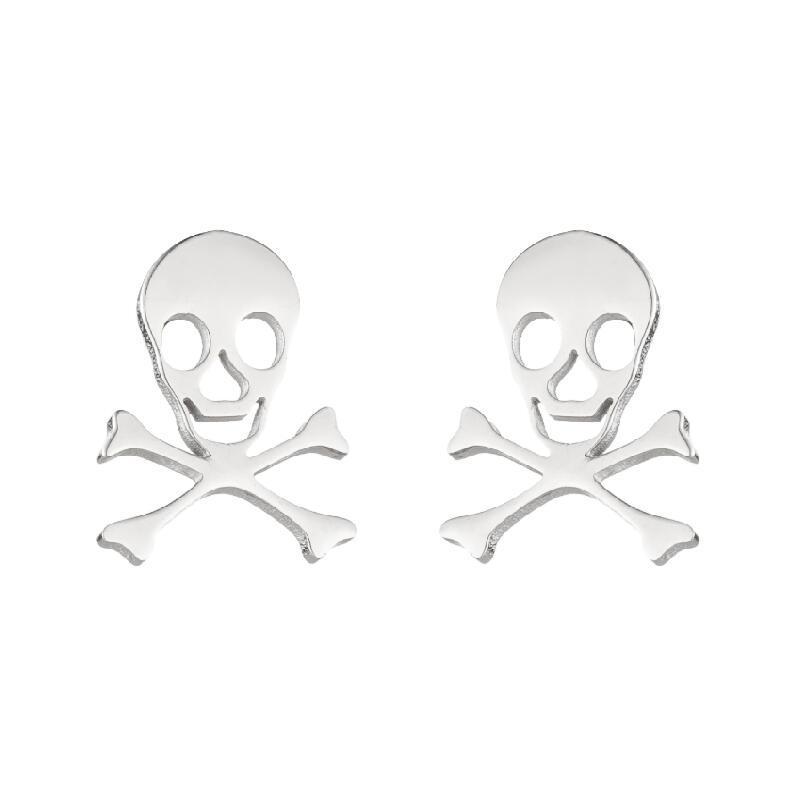 Halloween Bat Stainless Steel Stud Earrings - Minimalist Animal Design for Women, Vintage Christmas Mini Earrings