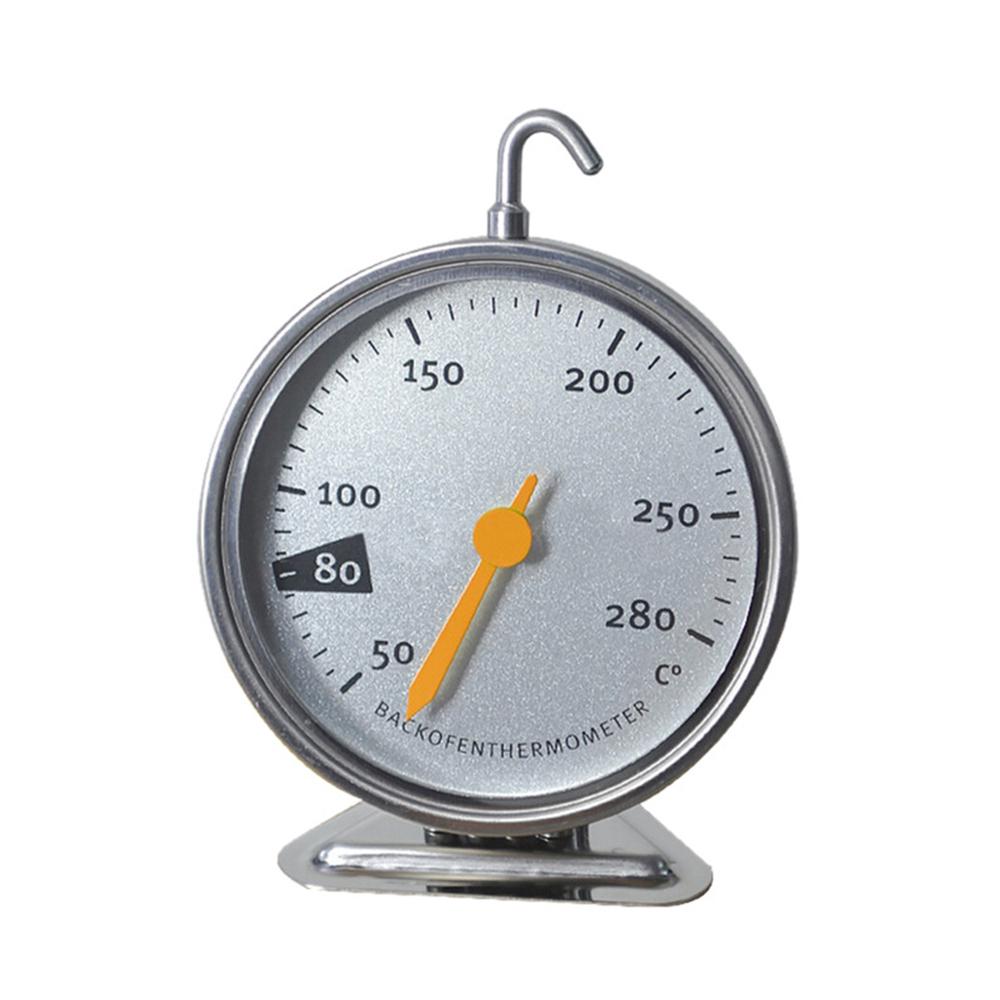 

50-280 градусов по Цельсию Термометр для духовки Подставка из нержавеющей стали Большой циферблат Выпечка Барбекю Приготовление мяса Еда Измерение температуры Бытовая золотой