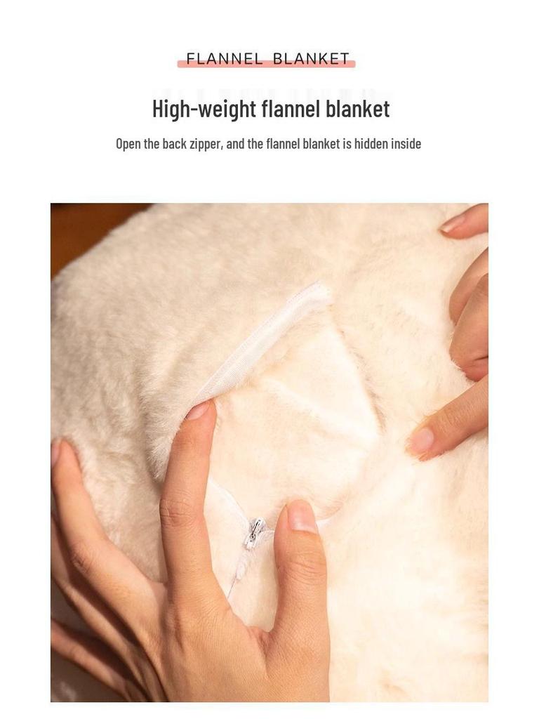 Cute Duck Plush Toy - Big White Goose Pillow for Office Naps or Girlfriend Gift