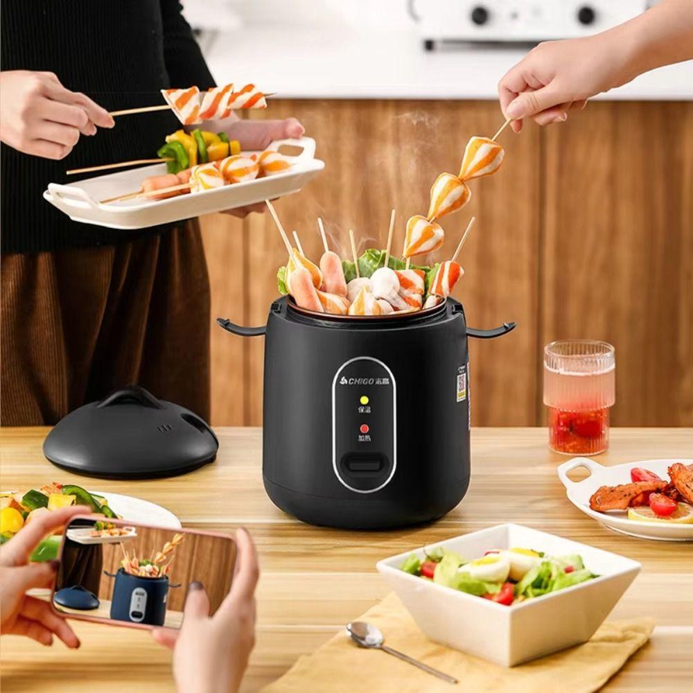 Low Power Electric Rice Cooker Ceramic Glazed Small Rice Cooker Cooking Appliances