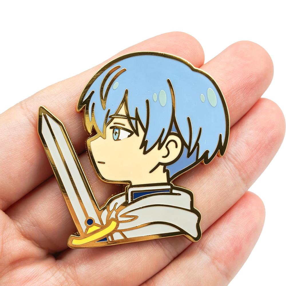 Klassische Anime-Spiele Emaille-Anstecker Kawaii Cartoon-Charakter Brosche Kleidung Rucksack Revers-Abzeichen Mode Schmuck Zubehör Geschenke