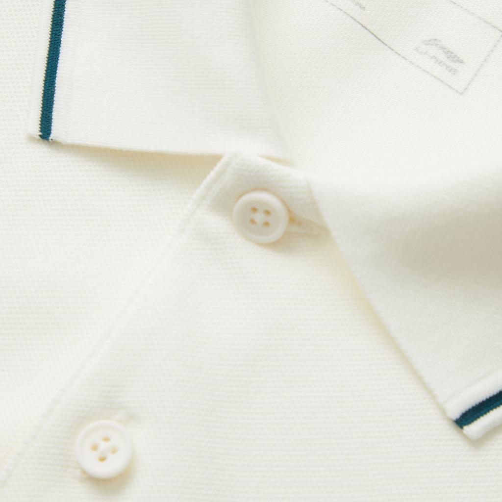 Li Ning Polo Shirt Unisex Ivory APLV091-5