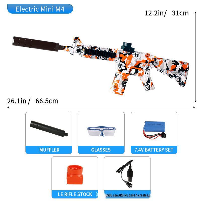 AK47 Electric Graffiti Battle Toy Gun with High-Speed Burst Fire