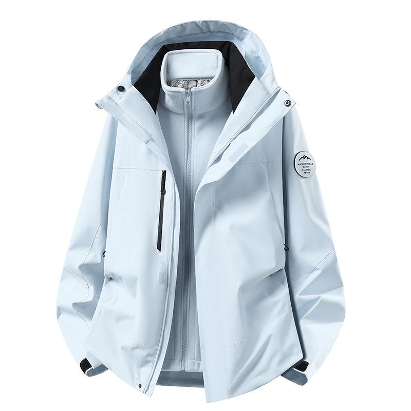 Camel Jacket of the Same Style, Three-in-one Men's and Women's Coats, Graphene Two-piece Set In Spring and Autumn, Mountaineering Outdoor