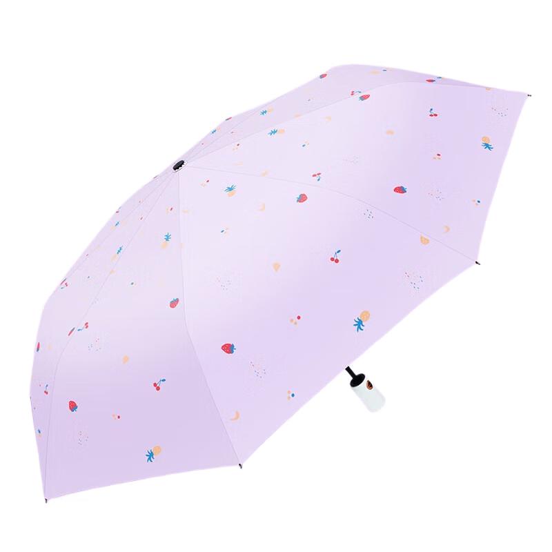 Red Leaf Automatic Folding Umbrella