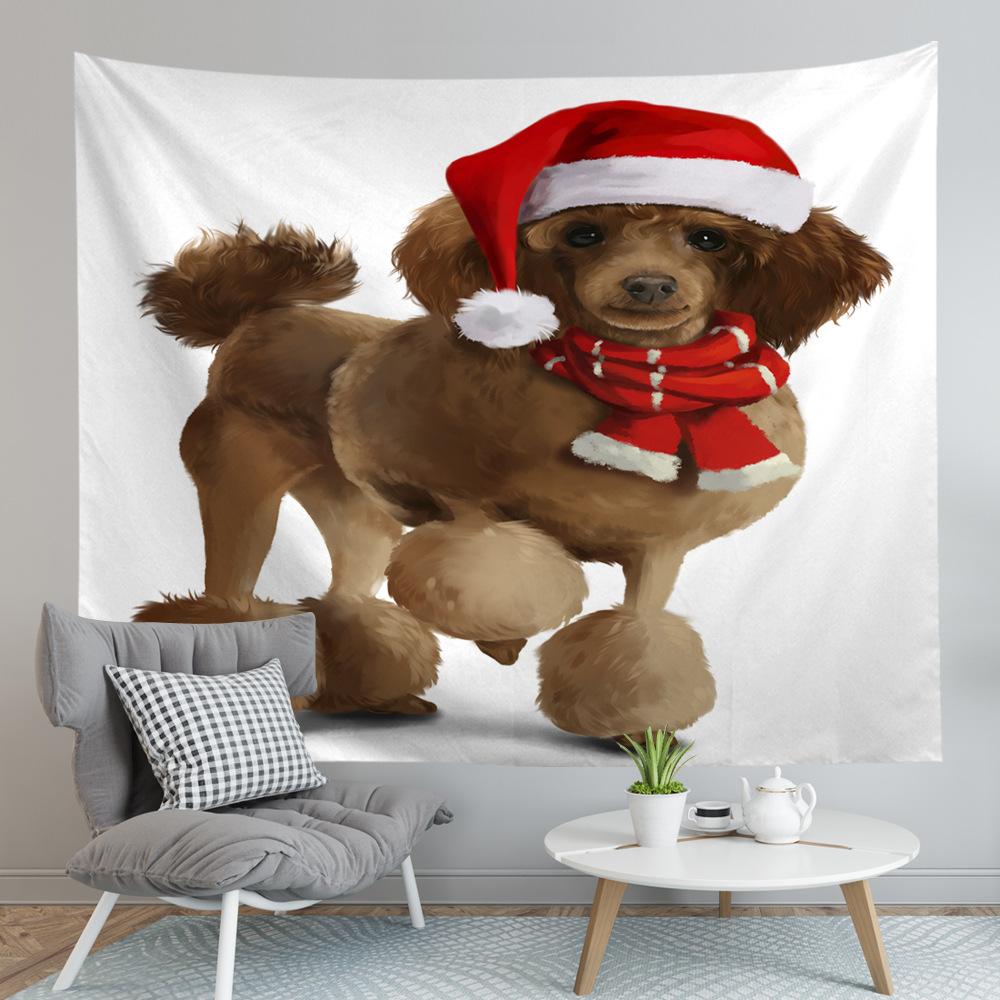 Grenzüberschreitende neue originelle Weihnachts-Tierheim-Tapisserie, Wandbehänge, Strandtücher und Teppiche