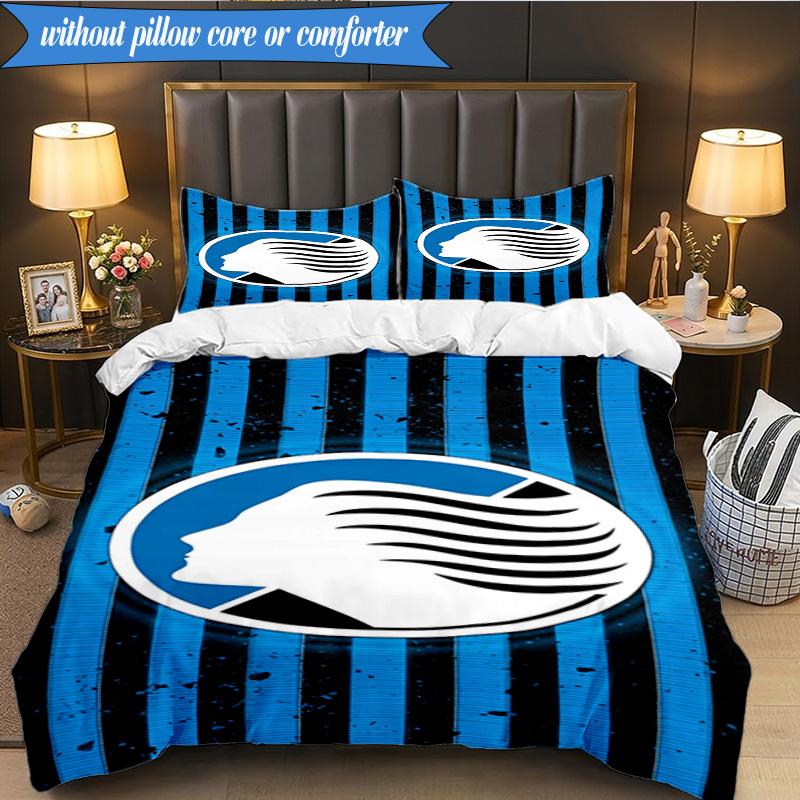 3PCS Atlanta Football Club Bedding Set 2D Printing (Includes 1 Duvet Cover + 2 Pillowcases Coreless), Bedroom decor,Fan Gift