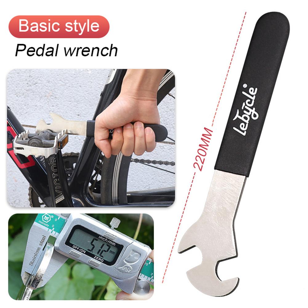 15mm Professional Bicycle Pedal Wrench Pedal Spanner With Long Handle Install Repair Tools For Mtb Road Bike